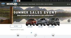 Desktop Screenshot of korumford.com